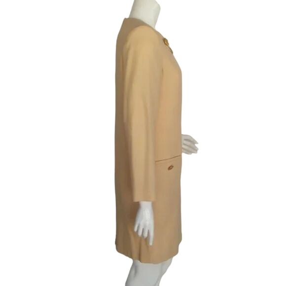 DÉPÈCHE MODE Dress, XL, Creamy Yellow, Chain Hardware, Long sleeves, Back Zipper - Picture 5 of 11